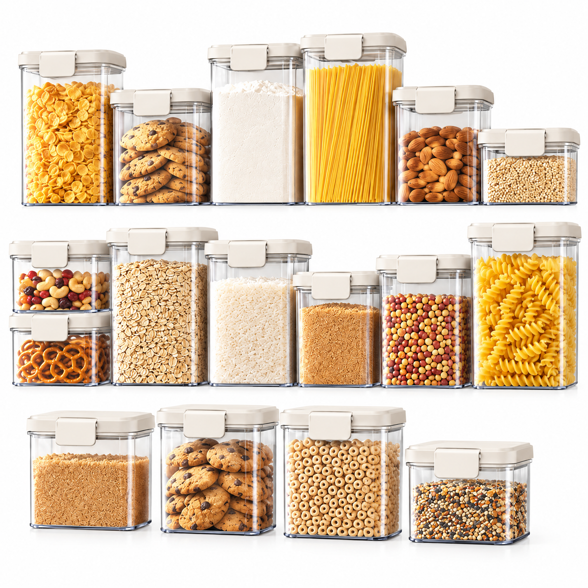 Clear Refrigerator Storage Bins
