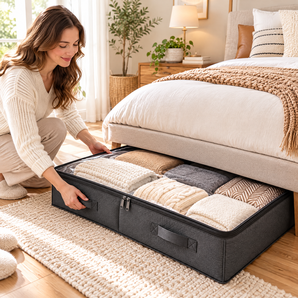 Under-Bed Zippered Storage Bag