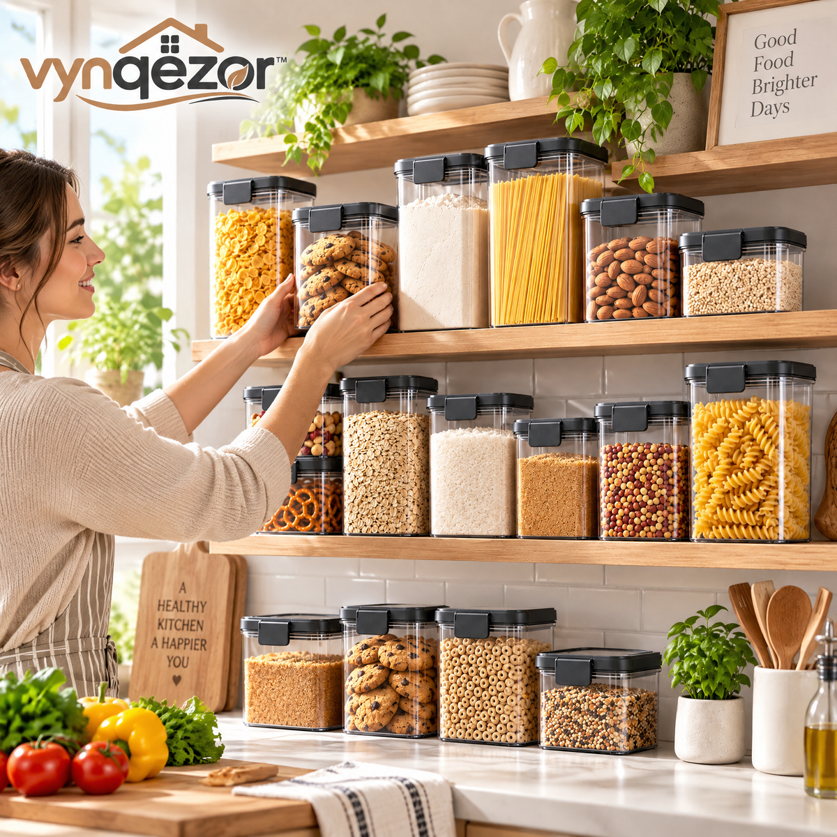 Clear Refrigerator Storage Bins
