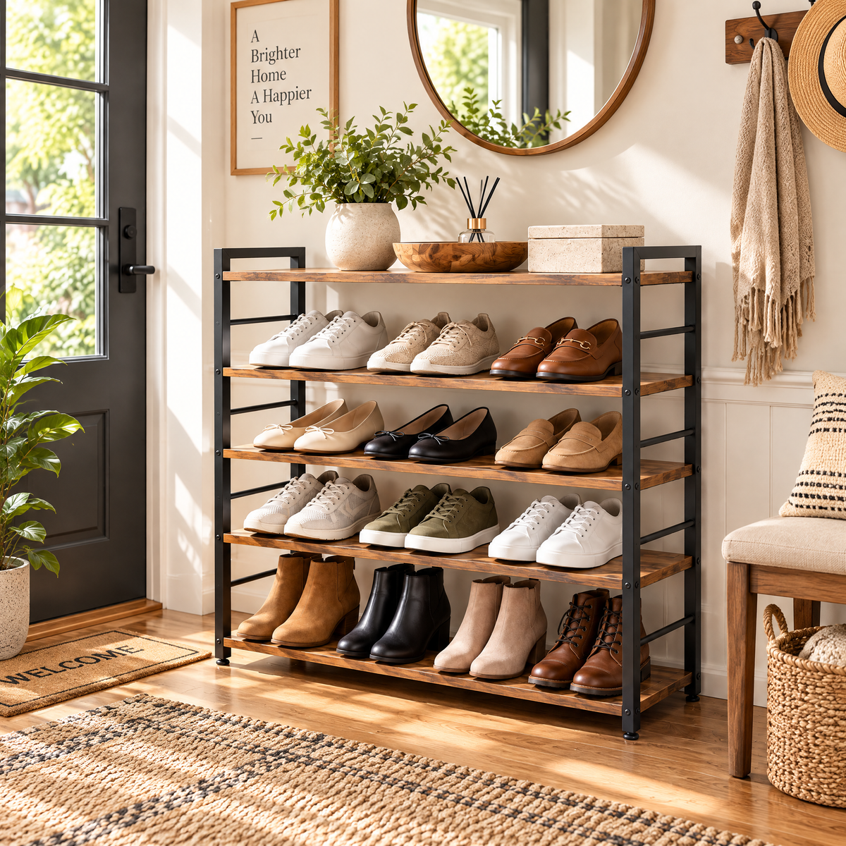 4-Tier Entryway Shoe Rack