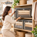 Stackable Front-View Fabric Storage Boxes