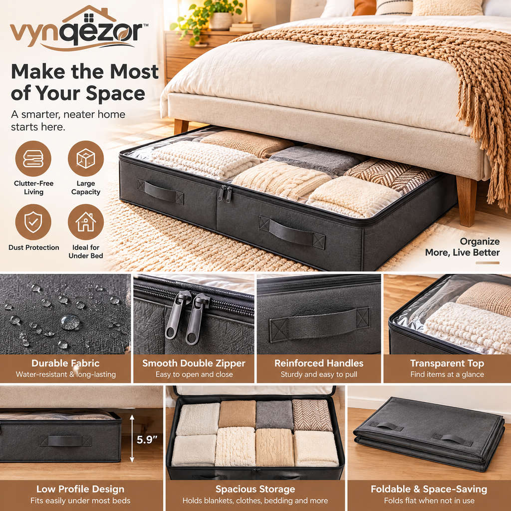 Under-Bed Zippered Storage Bag