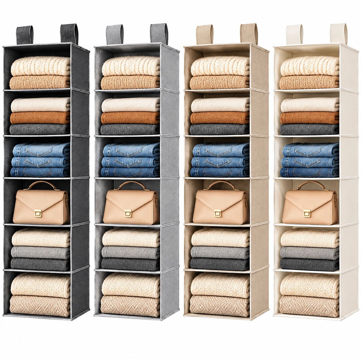 6-Shelf Hanging Closet Organizer
