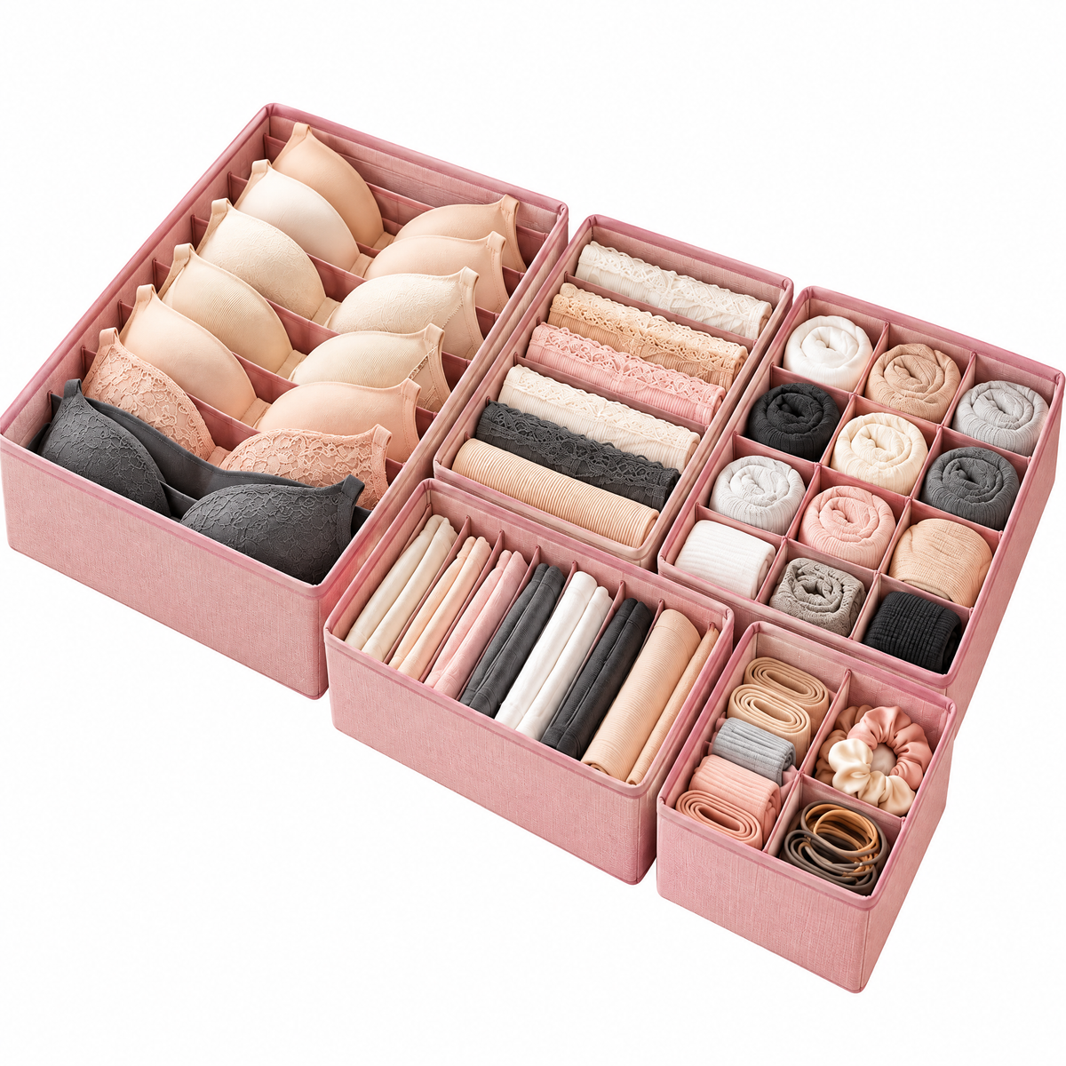 Fabric Drawer Organizer Set