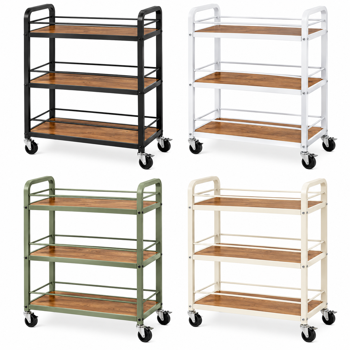 3-Tier Rolling Utility Cart