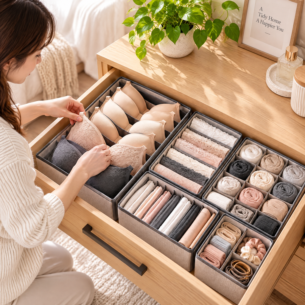 Fabric Drawer Organizer Set