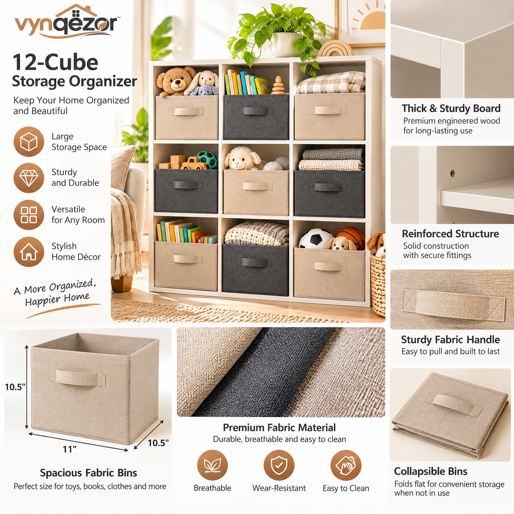 Collapsible Cube Storage Bins